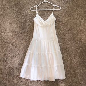 Ruby Rox White Cotton Dress